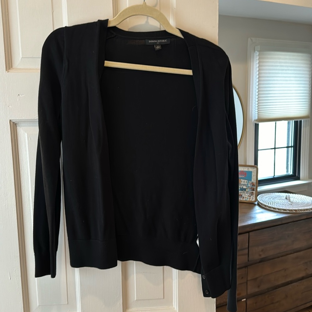 Banana republic black cardigan